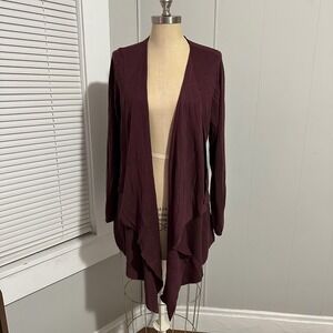 Torrid Plus size 3 Open Flowy Cardigan mauve
